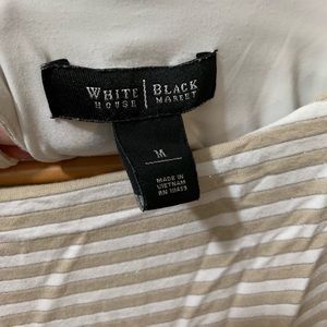 WHBM Striped Top with band waist
